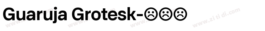 Guaruja Grotesk字体转换